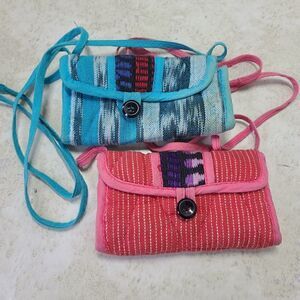 Bundle of 2 Handmade Vintage Tiny Crossbody Guatemala